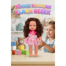 Farbu Oyuncak Kumral Elara Türkçe Konuşan 35CM Kafası Kolları ve Bacakları Et Gövdesi Sert Plastik Oyuncak Bebek