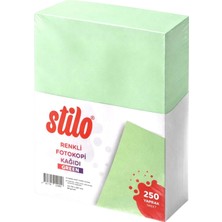 Stilo A4 Renkli Fotokopi Kağıdı 250 'li 80 Gram Green