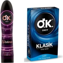 Okey Nirvana 100 ml Kayganlaştırıcı Jel + Klasik 10 Lu Prezervatif