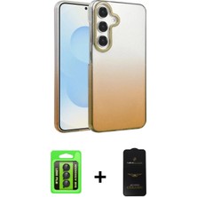 Marsilyan™- Galaxy A15 4g Kılıf Kıvılcım Minimal Özel Seri - Siyah 6d Antistatik Mat Seramik Hayalet Nano Ekran Koruyucu + Raze Metal Kamera Lens - Sh