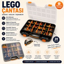 Leggo     LEGO Düzenleyici Çanta 20 Bölmeli Taşınabilir Organizer Kutu