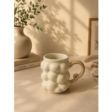 Yzhome Acar Porselen Lüks Üzüm Desenli Kahve Meşrubat Çay Bardağı Bardak Kupa 325ML