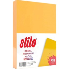 Stilo A4 Renkli Fotokopi Kağıdı 250 'li 80 Gram Saffron