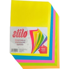 Stilo A4 Renkli Fotokopi Kağıdı 100 'lü 80 Gram Karışık Renkler