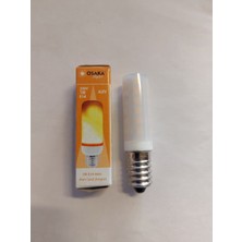 Empressco Mini Şömine Alev Efektli LED Ampul, E14, 2200K, 15X65MM, Parlak ve Şık