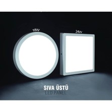 Empressco 18W Beyaz LED Panel, Sıva Üstü Yuvarlak, Enerji Tasarruflu, Modern Tasarım