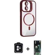 Marsilyan™- iPhone 11 Kılıf Yadigar Asil Koleksiyonu - Siyah 360 Mat Full Body Arka Koruyucu + Pvd Metal Kamera Lens - Yl