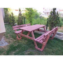 Şen Mobilya Piknik Masası Sırt Yaslanmalı 6 Kişilik
