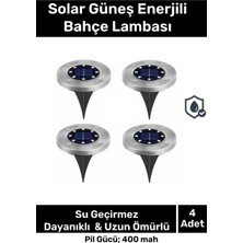 Empressco Su Geçirmez 8 Ledli Solar Bahçe Aydınlatma Seti, 4'lü Paket