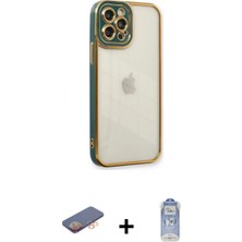 Marsilyan™- iPhone 12 Pro Max Kılıf Çekirdek Klasik Serisi - Siyah Joko Magic 5d Cam + Renkli Kamera Lens Koruma Cam - Tu