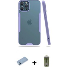 Marsilyan™- iPhone 12 Pro Max Kılıf Atlas Asil Serisi - Siyah Joko Magic 5d Hayalet Cam + Shine Kamera Lens Koruma Cam - Mı