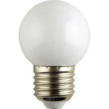 Empressco Şık Beyaz 1W LED Gece Lambası Ampülü, E27 Duy, Enerji Tasarruflu ve Uzun Ömürlü