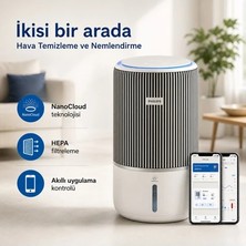 Philips 78 M² Hepa Nemlendirici Akıllı Sensörlü Hava Temizleyici Cihaz Pm2.5 Beyaz Alerji Kullanımı