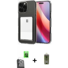 Marsilyan™- iPhone 16 Pro Kılıf Doruk Klasik Koleksiyonu - Siyah Joko Magic 5d Hayalet Cam + Raze Metal Kamera Lens - Sh