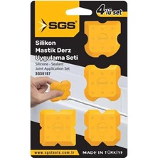 Svoria Store Mey Ithalat® Sgs 6187 Silikon Mastik Derz Çekme Aparatı 4 Parça