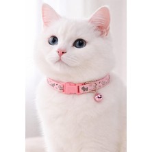 Ohbe Express Kedi Boyun Tasması Zilli ve Ayarlanabilir Pembe