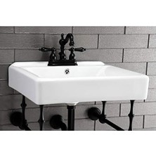 Ohbe Express KB1600AL 4 Inç Merkezli Lavabo Bataryası Perakende Açılır Pencereli, 4-3/4 Inç, Mat Siyah