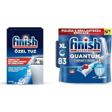 Ohbe Express Bulaşık Makinesi Tuzu (1 x 1500 G) ve Finish Quantum 83 Kapsül Bulaşık Makinesi Deterjanı Tableti (1 x 83 Kapsül)