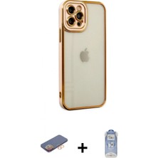 Marsilyan™- iPhone 12 Pro Max Kılıf Çekirdek Klasik Serisi - Siyah Joko Magic 5d Cam + Renkli Kamera Lens Koruma Cam - Tu