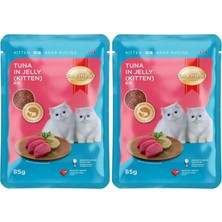 Ohbe Express Smartheart Pouch Yavru Kedi Jölede Ton Balığı 85 gr (2 Paketi)
