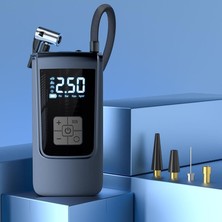 Ohbe Express 150PSI 6000MAH Şarjlı Araba Top Bisiklet Hava Pompası LED Akıllı Powerbank