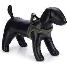 Ohbe Express Dbl Köpek Göğüs Tasması, Velur, Yeşil, Xxs, 15MM x 36CM