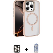 Marsilyan™- iPhone 16 Pro Max Kılıf Kıvılcım Prime - Siyah Joko Magic 5d Cam + Pvd Metal Kamera Lens - Gd