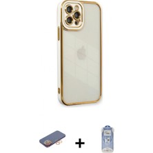 Marsilyan™- iPhone 12 Pro Max Kılıf Çekirdek Klasik Serisi - Siyah Joko Magic 5d Cam + Renkli Kamera Lens Koruma Cam - Tu