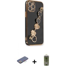 Marsilyan™- iPhone 12 Pro Max Kılıf Nova Işık Prime - Siyah Joko Magic 5d Hayalet Cam + Renkli Kamera Lens Koruma Cam - Mı
