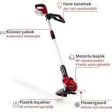 Ohbe Express Akülü Kenar Kesme Ge-Ct 18 Li Solo Power X- (Li-Ion, 18V, 8500 Dev/dak, Dönebilir ve Eğilebilir Motor Başlığı, Flowerguard, Akü ve Şarj Cihazı Dahil Değildir) - 3411172