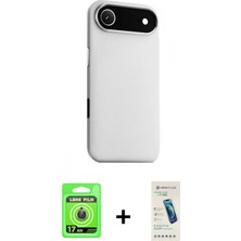 Marsilyan™- iPhone 17 Air Kılıf Zirve Modern Prime - Şeffaf Pasifik Cam Ekran Koruyucu + Raze Metal Kamera Lens - Gd