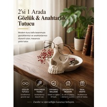Merka 2’si 1 Arada Kuru Kafa Gözlük ve Anahtarlık Tutucu – Dekoratif Masaüstü Organizer