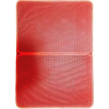 Ohbe Express Büyük Boy Elekli Kedi Tuvalet Önü Paspası Katlanabilir 82 x 60 cm Kırmızı