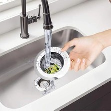 Ohbe Express Kaliteli Lavabo Süzgeci, Paslanmaz Çelik, Beyaz, 2 Adet, Standart 7 cm