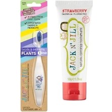 Ohbe Express N' Jıll N Jill Doğal Bebek Diş Seti (&monkey Diş Fırçası + Çilek Aromalı Diş Macunu 50G)