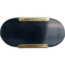Ohbe Express Çap 25MM x 53MM Siyah/parlak Sarı Düğme Kulp/doğal Taş
