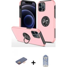 Marsilyan™- iPhone 12 Pro Max Kılıf Odak Form Prime - Siyah Joko Magic 5d Cam + Renkli Kamera Lens Koruma Cam - Tu