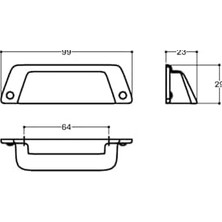 Ohbe Express 4529 Antik Rengi Tas Kulp 64 mm
