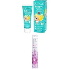 Ohbe Express Baby 0-3 Yaş Muz Püresi Tadında Diş Macunu 45G + Diş Fırçası Seti Yeşil