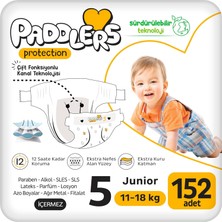 Ohbe Express Protection Bebek Bezi 5 Numara Junior (11-18 Kg) 152 Adet – Ekstra Set, Maksimum Koruma