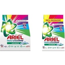 Ohbe Express Ariel Dağ Esintisi Renklilere Özel 4,5 kg Hızlı Çözünme Toz Çamaşır Deterjanı ve Çamaşır Deterjanı 7 kg 46 Yıkama
