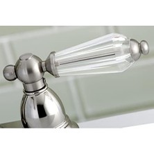 Ohbe Express KS7008WLL Wilshire 10 cm Merkez Seti Pirinç Açılır Lavabo Bataryası, Nikel, 10,96 cm Ağız Erişiminde