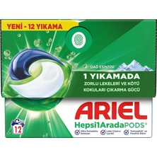 Ohbe Express Ariel HEPSI1ARADA Pods Kapsül Çamaşır Deterjanı Beyazlar ve Renkliler 12 Yıkama