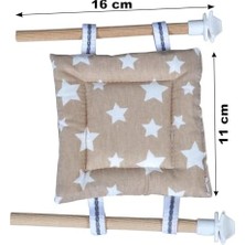 Ohbe Express Kuş Yatağı Yumuşak Dokulu Kumaş Kuşlar Için Yatak Kuş Yatak En 11 cm Boy 11 cm