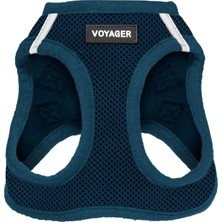 Ohbe Express Voyager -In Air Köpek Koşum Takımı - Pet Supplies Küçük ve Orta Ölçekli Köpekler ve Kediler Için Yelek Koşumunda Tüm Hava Mesh Basamağı - Koşum Takımı (Mavi), S (Göğüs: 14,5-16 Inç)