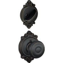 Ohbe Express F59 Geo 716 Brk Brookshire Koleksiyonu Georgian Handleset Iç Düğme, Eskitilmiş Bronz (Sadece Iç Yarı)
