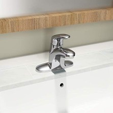 Ohbe Express Standard 7075000.002 Colony Pro Metal Drenajlı Tek Saplı Banyo Bataryası, 1.2 Gpm, Parlak Krom