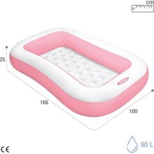 Ohbe Express 58423 Pembe Havuz 166 cm x 100 Cm, Su Sporları, Plaj Malzemesi, Şişme Ürün, Yüzme Aksesuarı, Kamp, Dalış, Güvenlik