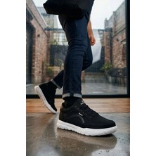 Ayakkabı Fuarı Elit ASYLD228 Erkek Klasik Sneaker Siyah - Beyaz