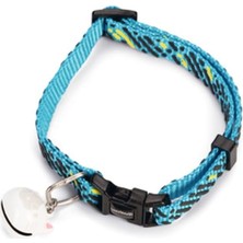 Ohbe Express Kedi Boyun Tasması, Zilli, Mavi, 20-30CM